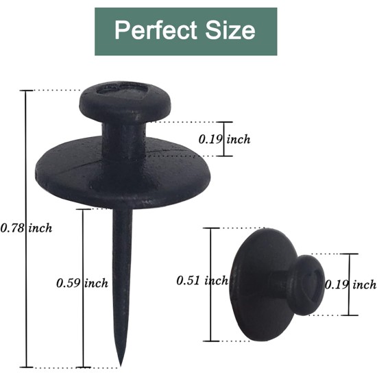 30 Stück Pinnnadeln, Bilderaufhänger, Wandhaken, doppelköpfige Reißzwecken für Wandbehänge, mieterfreundliche Dekoration, kleine Bilderrahmenaufhänger für Trockenbau, Korktafel, Zuhause, Büro, Fotodekorationen (schwarz) 30 Stück Pinnnadeln, Bilderaufhänger, Wandhaken, doppelköpfige Reißzwecken für Wandbehänge, mieterfreundliche Dekoration, kleine Bilderrahmenaufhänger für Trockenbau, Korktafel, Zuhause, Büro, Fotodekorationen (schwarz)