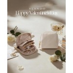 VLANDO Kleines Reise-Schmucketui, Brautjungfern-Geschenke, Schmuckbeutel mit Reißverschluss, Samt-Schmuck-Organizer, Aufbewahrungstasche für Armbänder, Ringe, Ohrringe, Cremeweiß VLANDO Kleines Reise-Schmucketui, Brautjungfern-Geschenke, Schmuckbeutel mit Reißverschluss, Samt-Schmuck-Organizer, Aufbewahrungstasche für Armbänder, Ringe, Ohrringe, Cremeweiß