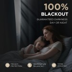 Joydeco Verdunkelungsvorhänge für Schlafzimmer – Naturleinen, 213 cm lang, 100 % lichtblockierend, 2 Bahnen-Set, Stangentasche und Laschen auf der Rückseite, Wohnzimmervorhänge, wärmeisolierte raumverdunkelnde Fenstervorhänge Joydeco Verdunkelungsvorhänge für Schlafzimmer – Naturleinen, 213 cm lang, 100 % lichtblockierend, 2 Bahnen-Set, Stangentasche und Laschen auf der Rückseite, Wohnzimmervorhänge, wärmeisolierte raumverdunkelnde Fenstervorhänge