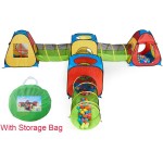 UTEX 8-in-1-Pop-Up-Kinderspielzelthaus mit 4 Tunneln, 4 Zelten für Jungen, Mädchen, Babys und Kleinkinder für den Innen- und Außenbereich