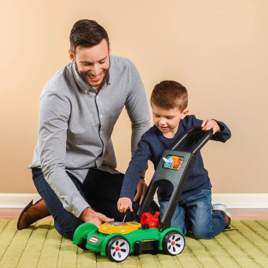Little Tikes Gas 'n Go Rasenmäher, Kinderspielzeug für Kleinkinder, Jungen, Mädchen ab 18 Monaten und älter, Indoor-Outdoor-Gartenarbeit, Sommerspielzeug, Geschenke zum Geburtstag