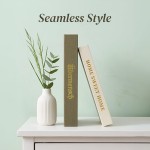 Dekorative Bücherboxen im 2er-Set – Kunstbücher mit Leinenstruktur und versteckter Aufbewahrung, Couchtisch-Dekoration, Bücher und Bücherregal-Akzent (Olivgrün und Elfenbein) Dekorative Bücherboxen im 2er-Set – Kunstbücher mit Leinenstruktur und versteckter Aufbewahrung, Couchtisch-Dekoration, Bücher und Bücherregal-Akzent (Olivgrün und Elfenbein)