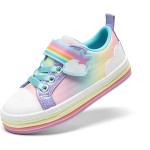 DREAM PAIRS Kleinkind-Mädchen-Schuhe, Regenbogen-Turnschuhe, lässige Schule, Gehschuhe, Klettverschluss-Schuhe für Kleinkinder/kleine Kinder DREAM PAIRS Kleinkind-Mädchen-Schuhe, Regenbogen-Turnschuhe, lässige Schule, Gehschuhe, Klettverschluss-Schuhe für Kleinkinder/kleine Kinder