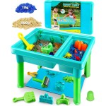 Sandkasten-Set, Sandtisch: Sandspielset, Behälter mit Deckel, Spielzeug für Kleinkinder, Dinosaurier-/Ozean-Formen-Sets, fördert die Kreativität und Erkundungsfähigkeiten – Geschenk für sensorische Aktivitäten im Innen- und Außenbereich für kleine Kinder Sandkasten-Set, Sandtisch: Sandspielset, Behälter mit Deckel, Spielzeug für Kleinkinder, Dinosaurier-/Ozean-Formen-Sets, fördert die Kreativität und Erkundungsfähigkeiten – Geschenk für sensorische Aktivitäten im Innen- und Außenbereich für kleine Kinder