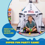 JOYIN Raketenschiff-Spielzelt, Pop-up-Spielzelt für Kinder, drinnen und draußen, Raumschiff-Spielhaus-Zelt-Set JOYIN Raketenschiff-Spielzelt, Pop-up-Spielzelt für Kinder, drinnen und draußen, Raumschiff-Spielhaus-Zelt-Set
