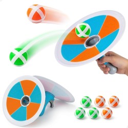 iPlay, iLearn Pop Stick Ballspiel Outdoor-Spielzeug für Kinder, Toss Chase Launching Ballsportspiel für kleine Jungen, lustige Familienaktivität im Freien, coole Geburtstagsgeschenke für 3 4 5 6 7 8–12 Jahre alte Mädchen