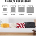 L'AGRATY Grobstrick-Decke, Überwurf, Decke aus weichem Chenille-Garn, 50 x 60 cm, handgefertigte Zopfmuster-Häkeldecke, große Strickdecken, grobes Garn, Decke mit Seilknoten, Überwurf für Couch, Sofa, Bett, Heimdekoration L'AGRATY Grobstrick-Decke, Überwurf, Decke aus weichem Chenille-Garn, 50 x 60 cm, handgefertigte Zopfmuster-Häkeldecke, große Strickdecken, grobes Garn, Decke mit Seilknoten, Überwurf für Couch, Sofa, Bett, Heimdekoration