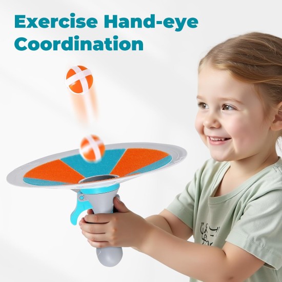 iPlay, iLearn Pop Stick Ballspiel Outdoor-Spielzeug für Kinder, Toss Chase Launching Ballsportspiel für kleine Jungen, lustige Familienaktivität im Freien, coole Geburtstagsgeschenke für 3 4 5 6 7 8–12 Jahre alte Mädchen