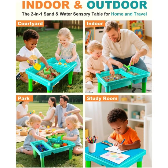 Sandkasten-Set, Sandtisch: Sandspielset, Behälter mit Deckel, Spielzeug für Kleinkinder, Dinosaurier-/Ozean-Formen-Sets, fördert die Kreativität und Erkundungsfähigkeiten – Geschenk für sensorische Aktivitäten im Innen- und Außenbereich für kleine Kinder Sandkasten-Set, Sandtisch: Sandspielset, Behälter mit Deckel, Spielzeug für Kleinkinder, Dinosaurier-/Ozean-Formen-Sets, fördert die Kreativität und Erkundungsfähigkeiten – Geschenk für sensorische Aktivitäten im Innen- und Außenbereich für kleine Kinder