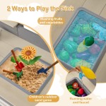 INFANS Matschküche, Outdoor-Spielküche mit Wasserhahn, Kreidetafel, Öfen, abnehmbare Spüle, Kochzubehör, Holz-Kinderküche, Spielset, Hinterhof-Gartenspielzeug, Geschenk für Jungen und Mädchen ab 3 Jahren INFANS Matschküche, Outdoor-Spielküche mit Wasserhahn, Kreidetafel, Öfen, abnehmbare Spüle, Kochzubehör, Holz-Kinderküche, Spielset, Hinterhof-Gartenspielzeug, Geschenk für Jungen und Mädchen ab 3 Jahren