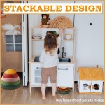 makarci Balance-Trittsteine ​​für Kinder, rutschfeste sensorische Spielzeuge für Kleinkinder im Freien oder drinnen, fördern motorische Fähigkeiten und Selbstvertrauen, Hindernisparcours-Koordinationsspielzeug für Kinder ab 3, 4, 5, 6 und 7 Jahren