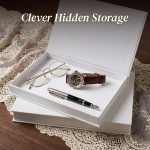 Dekorative Bücherboxen im 2er-Set – Kunstbücher mit Leinenstruktur und versteckter Aufbewahrung, Couchtisch-Dekoration, Bücher und Bücherregal-Akzent (Olivgrün und Elfenbein) Dekorative Bücherboxen im 2er-Set – Kunstbücher mit Leinenstruktur und versteckter Aufbewahrung, Couchtisch-Dekoration, Bücher und Bücherregal-Akzent (Olivgrün und Elfenbein)