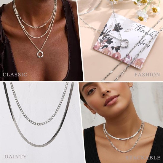 YEEZII 56-teiliges Goldschmuckset für Damen mit 5-teiliger mehrlagiger Halskette, 5-teiliger mehrlagiger Halskette, 12 Armbändern, 4 Creolen, 8 stapelbaren Ringen, 10 Haarnadeln und 12 Ohrsteckern. Schmuckset für Frauen YEEZII 56-teiliges Goldschmuckset für Damen mit 5-teiliger mehrlagiger Halskette, 5-teiliger mehrlagiger Halskette, 12 Armbändern, 4 Creolen, 8 stapelbaren Ringen, 10 Haarnadeln und 12 Ohrsteckern. Schmuckset für Frauen