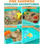 Sandkasten-Set, Sandtisch: Sandspielset, Behälter mit Deckel, Spielzeug für Kleinkinder, Dinosaurier-/Ozean-Formen-Sets, fördert die Kreativität und Erkundungsfähigkeiten – Geschenk für sensorische Aktivitäten im Innen- und Außenbereich für kleine Kinder Sandkasten-Set, Sandtisch: Sandspielset, Behälter mit Deckel, Spielzeug für Kleinkinder, Dinosaurier-/Ozean-Formen-Sets, fördert die Kreativität und Erkundungsfähigkeiten – Geschenk für sensorische Aktivitäten im Innen- und Außenbereich für kleine Kinder