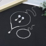 NEWITIN 15-teiliges Silber-Schmuckset für Damen, Abschlussball, Kostüm, Juwelen, Strass-Kristall-Halsketten, Tennis-Armbänder, Ringe, Ohrringe, Brautschmuck, Hochzeit, Schmuck-Sets für Bräute, Brautjungfern NEWITIN 15-teiliges Silber-Schmuckset für Damen, Abschlussball, Kostüm, Juwelen, Strass-Kristall-Halsketten, Tennis-Armbänder, Ringe, Ohrringe, Brautschmuck, Hochzeit, Schmuck-Sets für Bräute, Brautjungfern