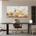 Suconvng Wandkunst für Wohnzimmer, Sonnenblumen-Wandkunst, moderne Leinwandkunst, Wanddekoration, Heimwanddekoration, geeignete Bilder für Schlafzimmer, Wohnung, Büro, kann aufgehängt werden, 61 x 121,9 cm Suconvng Wandkunst für Wohnzimmer, Sonnenblumen-Wandkunst, moderne Leinwandkunst, Wanddekoration, Heimwanddekoration, geeignete Bilder für Schlafzimmer, Wohnung, Büro, kann aufgehängt werden, 61 x 121,9 cm
