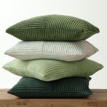 MIULEE Frühlingsgrüne dekorative Kissenbezüge, 45,7 x 45,7 cm, 4er-Set, Boho-Bauernhaus-Kissenbezüge, moderne nordische Kissenbezüge, weicher Cord-Farbverlauf, Heimdekoration für Couch, Sofa, Wohnzimmer, Bett MIULEE Frühlingsgrüne dekorative Kissenbezüge, 45,7 x 45,7 cm, 4er-Set, Boho-Bauernhaus-Kissenbezüge, moderne nordische Kissenbezüge, weicher Cord-Farbverlauf, Heimdekoration für Couch, Sofa, Wohnzimmer, Bett