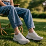 NORTIV 8 Damen-Slipper-Wanderschuhe, freihändig, rutschfest, leicht, Fitnessstudio, Workout, lässig, bequem, atmungsaktiv, Laufen, Tennis, SwiftSleek Fashion Sneakers