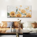 Suconvng Wandkunst für Wohnzimmer, Sonnenblumen-Wandkunst, moderne Leinwandkunst, Wanddekoration, Heimwanddekoration, geeignete Bilder für Schlafzimmer, Wohnung, Büro, kann aufgehängt werden, 61 x 121,9 cm Suconvng Wandkunst für Wohnzimmer, Sonnenblumen-Wandkunst, moderne Leinwandkunst, Wanddekoration, Heimwanddekoration, geeignete Bilder für Schlafzimmer, Wohnung, Büro, kann aufgehängt werden, 61 x 121,9 cm