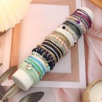 LOYALLOOK 6 Sets böhmische stapelbare Perlenarmbänder für Damen, dehnbar, böhmischer Stil, dehnbar, mehrschichtig, Boho-Armband-Set LOYALLOOK 6 Sets böhmische stapelbare Perlenarmbänder für Damen, dehnbar, böhmischer Stil, dehnbar, mehrschichtig, Boho-Armband-Set