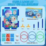 Tierisches Sitzsack-Wurfspiel, Spielzeug für den Außenbereich, Familienparty-Partyzubehör für Kinder, Geschenk für Jungen zum Geburtstag oder Weihnachten für Kleinkinder im Alter von 3 4 5 6 Jahren