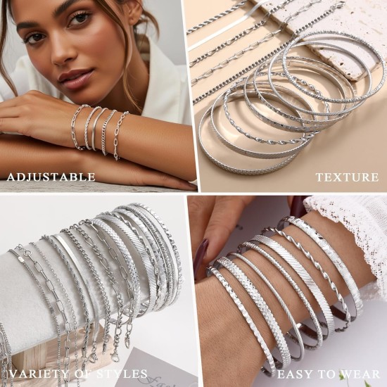 YEEZII 56-teiliges Goldschmuckset für Damen mit 5-teiliger mehrlagiger Halskette, 5-teiliger mehrlagiger Halskette, 12 Armbändern, 4 Creolen, 8 stapelbaren Ringen, 10 Haarnadeln und 12 Ohrsteckern. Schmuckset für Frauen YEEZII 56-teiliges Goldschmuckset für Damen mit 5-teiliger mehrlagiger Halskette, 5-teiliger mehrlagiger Halskette, 12 Armbändern, 4 Creolen, 8 stapelbaren Ringen, 10 Haarnadeln und 12 Ohrsteckern. Schmuckset für Frauen