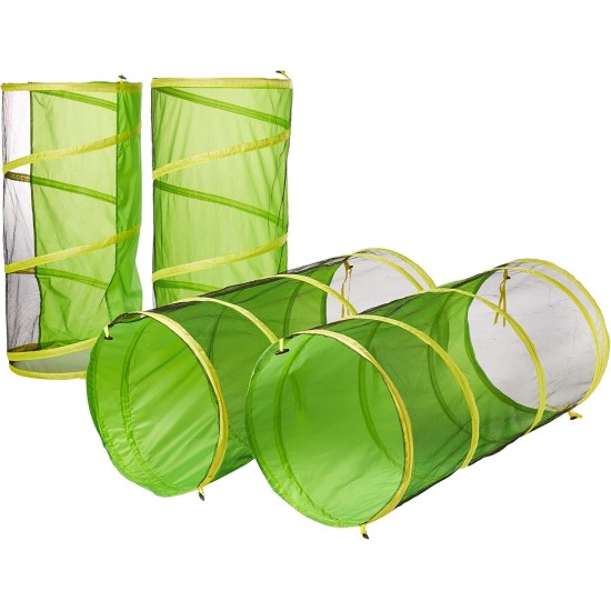 UTEX 8-in-1-Pop-Up-Kinderspielzelthaus mit 4 Tunneln, 4 Zelten für Jungen, Mädchen, Babys und Kleinkinder für den Innen- und Außenbereich