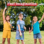 JOYIN 14,6 Zoll große Seifenblasenstäbe für Kinder, 6 Stück Seifenblasenstäbe mit Nachfülllösung für sommerliche Spielzeugpartys, Spielzeugaktivitäten im Freien, Osterkörbchenfüller, Geburtstagsgeschenke JOYIN 14,6 Zoll große Seifenblasenstäbe für Kinder, 6 Stück Seifenblasenstäbe mit Nachfülllösung für sommerliche Spielzeugpartys, Spielzeugaktivitäten im Freien, Osterkörbchenfüller, Geburtstagsgeschenke