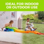 Step2 Einhorn-Auf- und -Ab-Achterbahn für Kinder, Rutschauto, Spielset für drinnen und draußen, aus robustem Kunststoff, maximales Gewicht 22,7 kg, für Kleinkinder von 2–5 Jahren, mehrfarbig