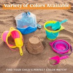 JOYIN Faltbares Strandeimer-Set – 3 Packungen zusammenklappbare Spielzeugeimer mit Schaufeln und Netzrucksack für Kinder, Kleinkinder, Partys, Campingausrüstung, Reisen, Angeln, Wassereimer (Rosa/Lila/Grün) JOYIN Faltbares Strandeimer-Set – 3 Packungen zusammenklappbare Spielzeugeimer mit Schaufeln und Netzrucksack für Kinder, Kleinkinder, Partys, Campingausrüstung, Reisen, Angeln, Wassereimer (Rosa/Lila/Grün)